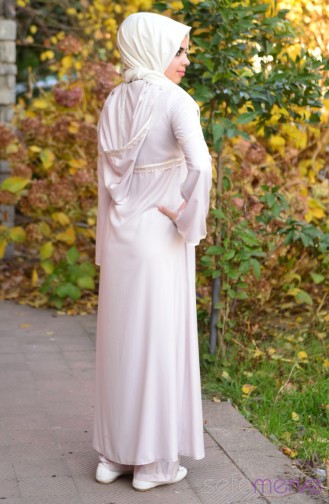 Hac Umre Kıyafetleri 4426-01 Pudra