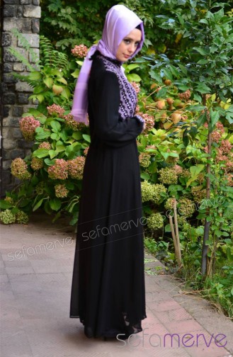 Schwarz Abayas 15468-02