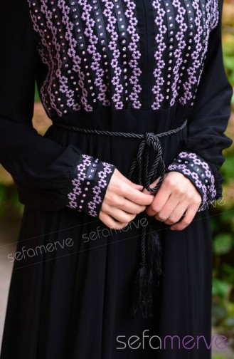 Schwarz Abayas 15468-02