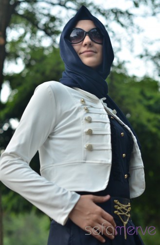 Uzun Elbise Ceket Takım 06 Lacivert