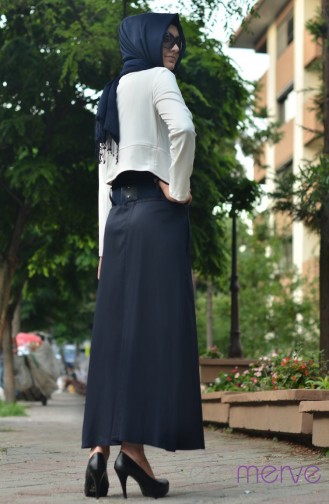 Uzun Elbise Ceket Takım 06 Lacivert