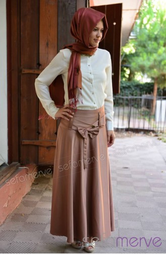 Yeni Sezon Uzun Etekler MDP 2214-04 Taba