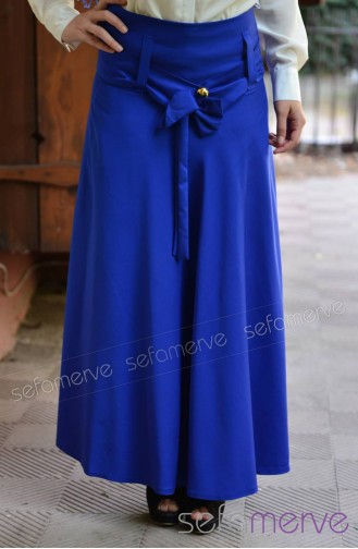 Yeni Sezon Uzun Etekler MDP 2214-05 Saks