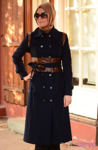 Vavella Cachet Coat 1552-02 Navy Blue 1552-02