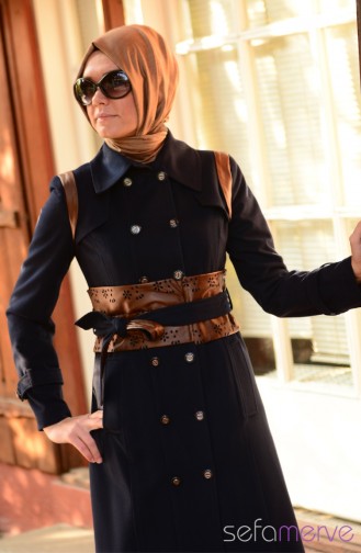 Vavella Cachet Coat 1552-02 Navy Blue 1552-02