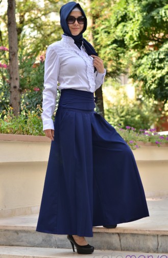 Pileli Pantolon Etek 171-03 Saks
