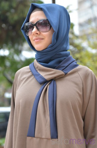 Yeni Sezon Tunikler 0047-10 Vizon-Lacivert