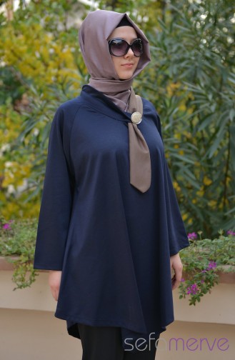 Yeni Sezon Tunikler 0048-06 Lacivert-Vizon
