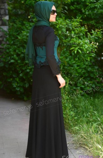 Zehrace Abiye 701053-03 Siyah