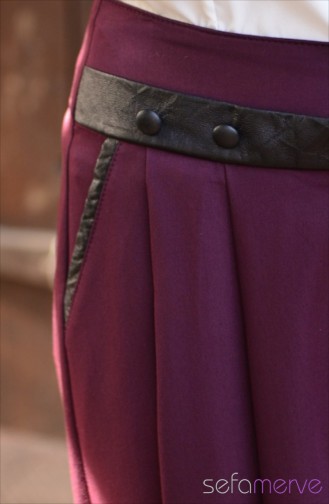 ZemZem Pantolon Etek 0301-04 Mürdüm