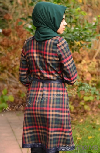ZemZem Hijab Tunic 0623-05 Navy Blue 0623-05