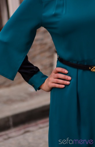 Robe Hijab Turquoise 5206-03