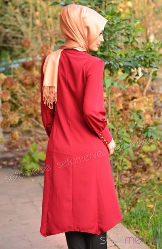 Tesettür Tunik Zernişan 5198-03 Bordo