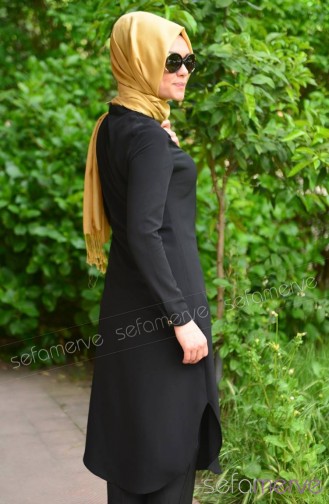 Uzun Tunik Zernişan 4122-10 Siyah
