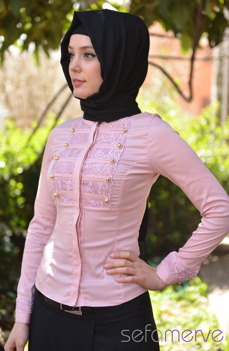 Damla Gömlekler ZZC 9852-06 Pembe