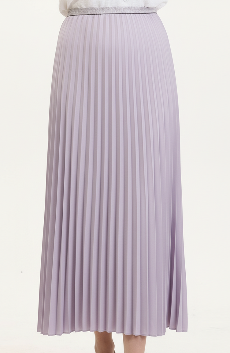 Geplooide Rok 0027-07 Lila 0027-06