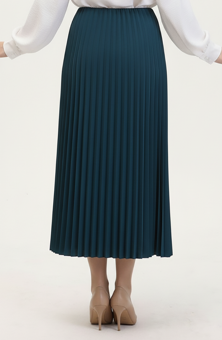 Pleated Skirt 0027-08 Emerald Green 0027-07
