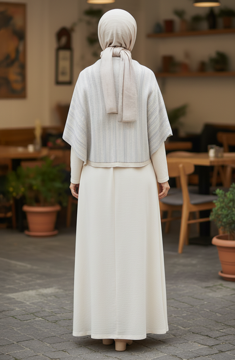 Schulterschal 1096-01 Creme 1096-01