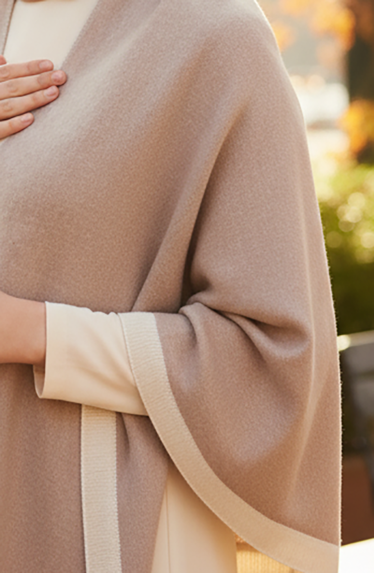 Omuz Şal 1114-01 Vizon