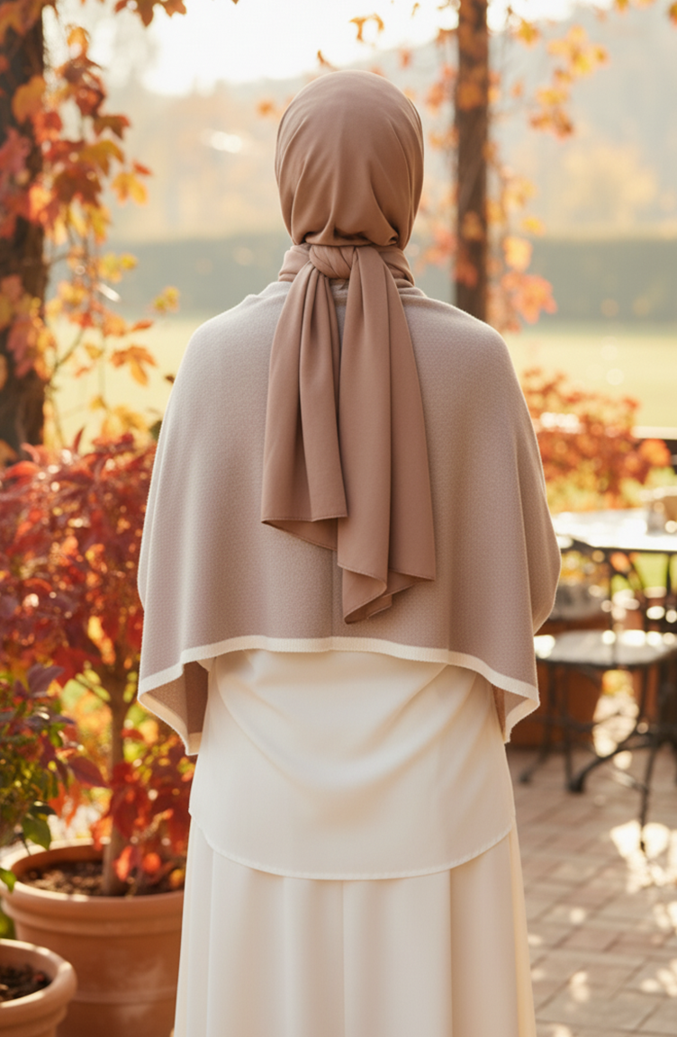 Omuz Şal 1114-01 Vizon