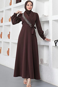 double breasted abaya