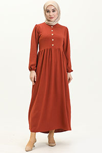 buttoned abaya