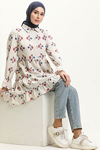 patterned hijab shirt