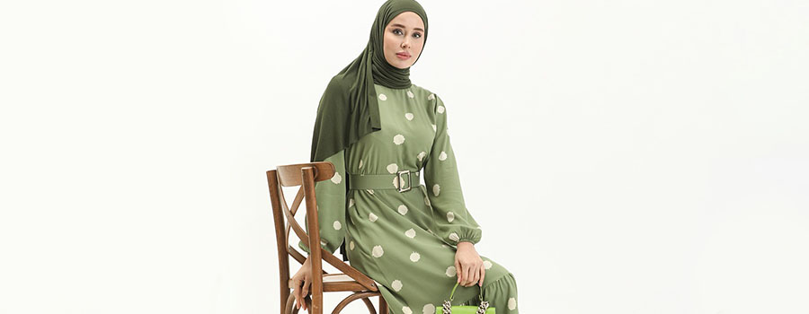 green cotton shawl